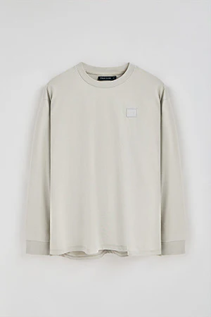 Camiseta gris claro holgada con detalle Polo Club - Image 9