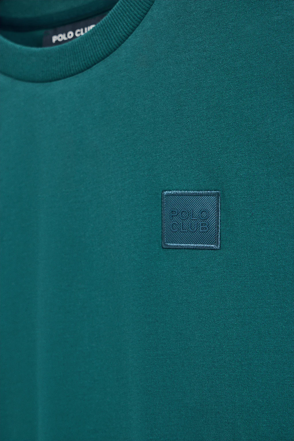 Camiseta verde azulado holgada con detalle Polo Club - Image 9