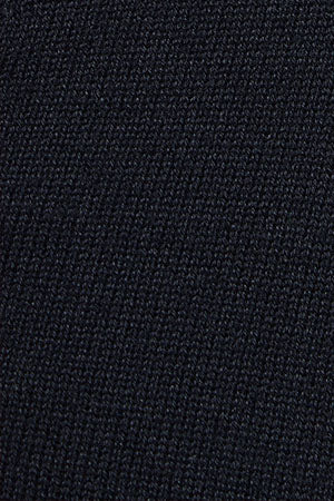 Cárdigan azul marino de punto abotonado con cuello pico y bordado Rigby Go - Image 12