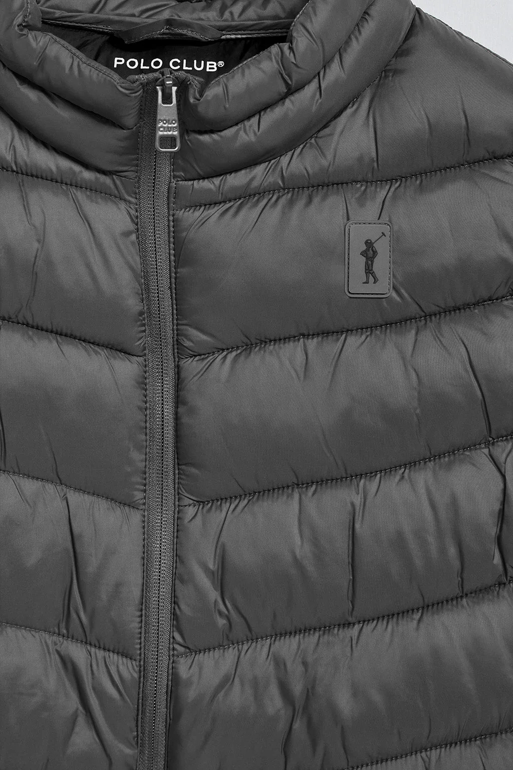 Chaleco Chase ultralight gris oscuro con parche Rigby Go - Image 6