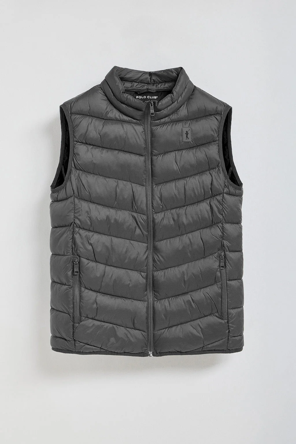 Chaleco Chase ultralight gris oscuro con parche Rigby Go - Image 8