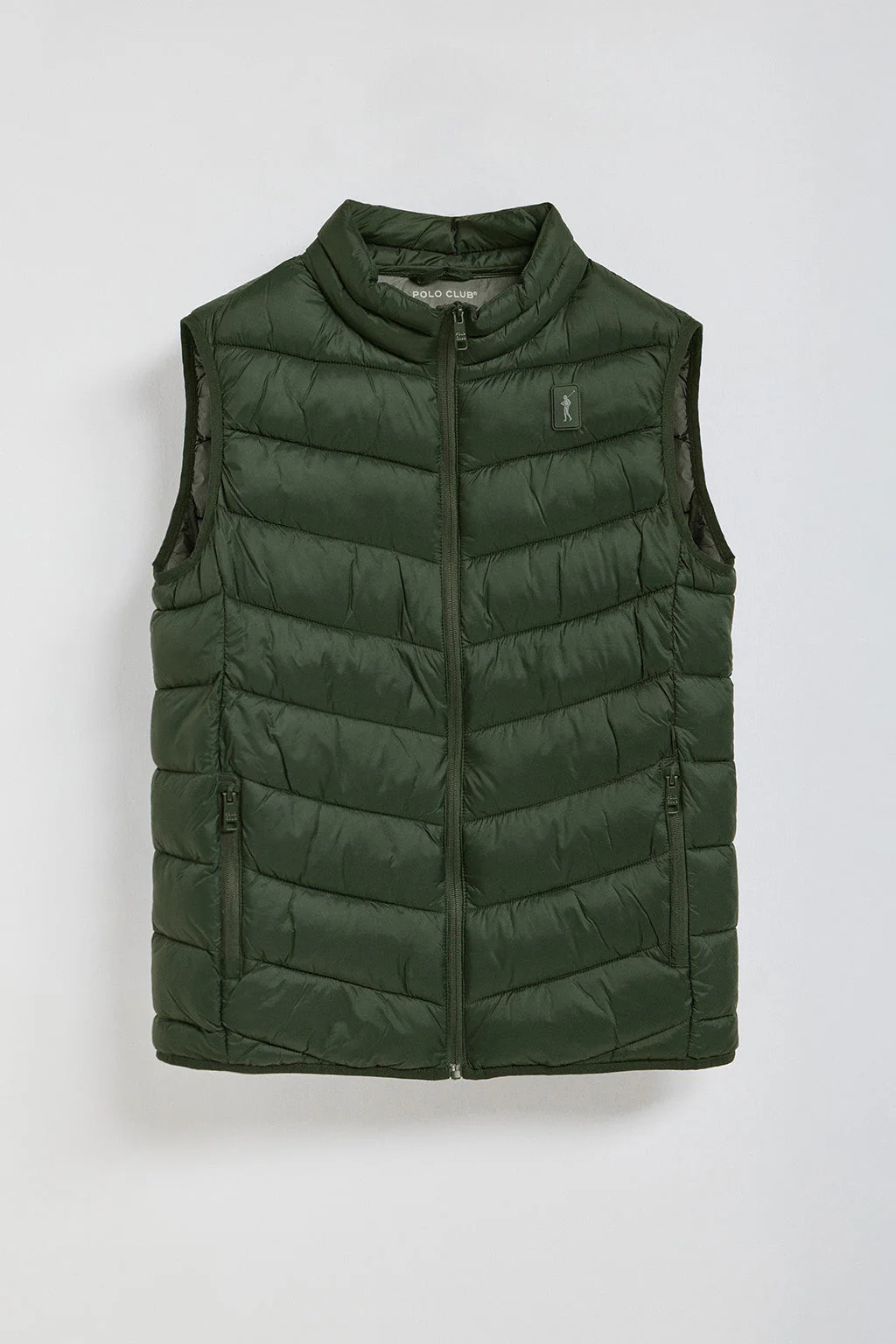 Chaleco Chase ultralight verde oscuro con parche Rigby Go - Image 5