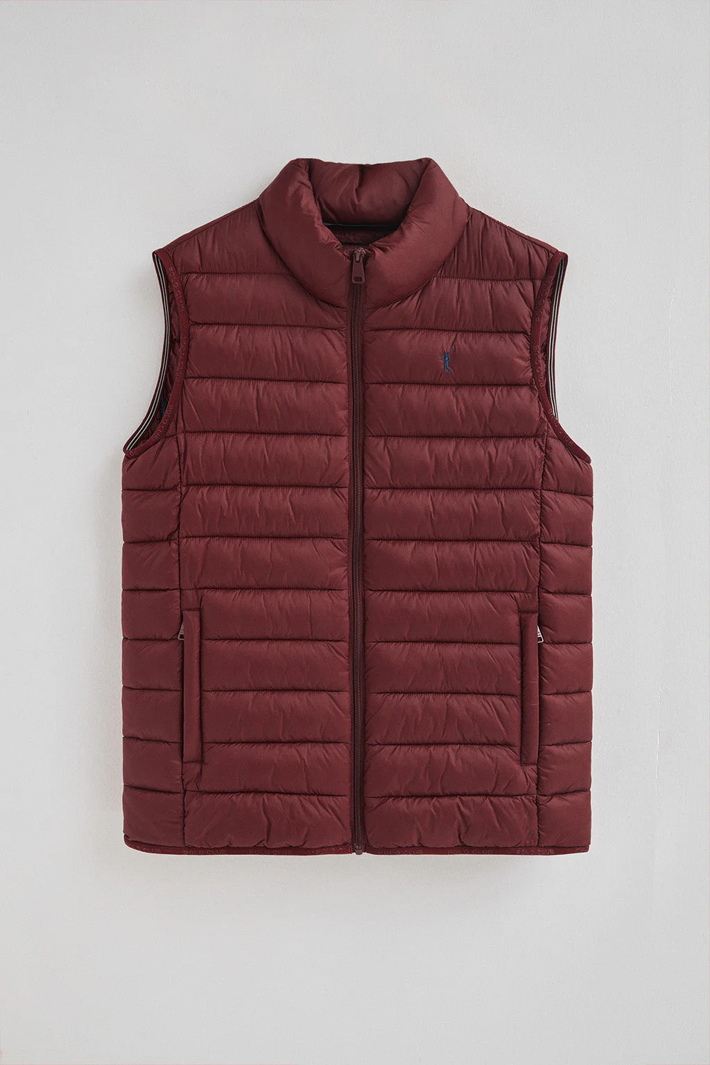 Chaleco ultralight granate con logo Rigby Go - Image 5