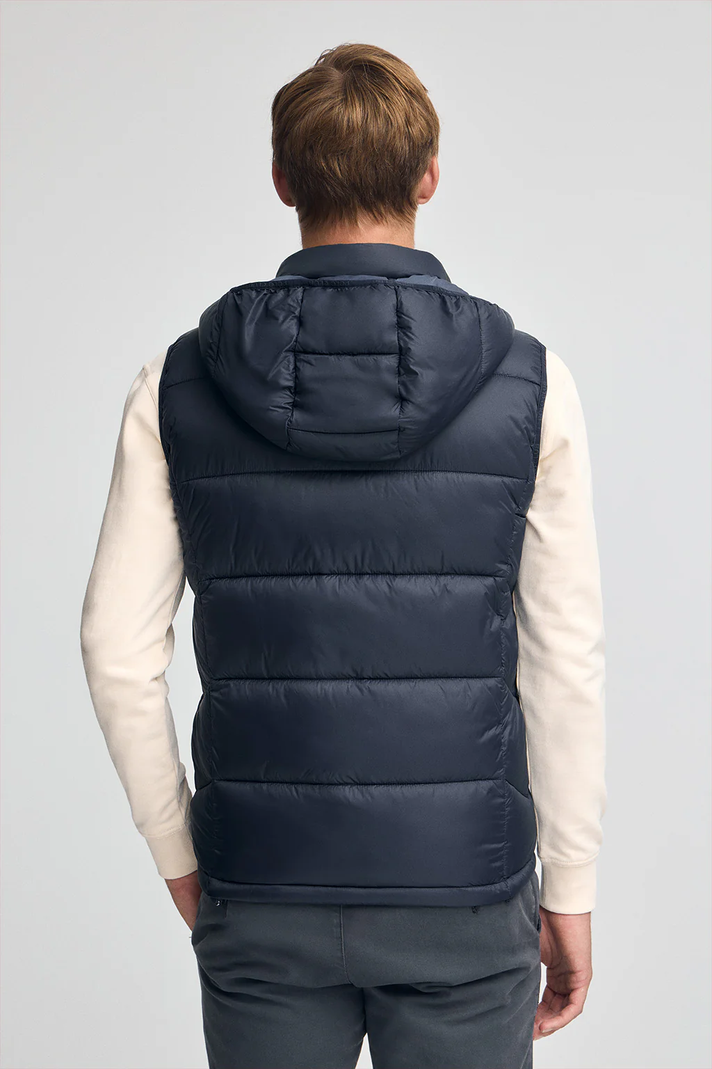Chaleco ultralight azul marino con logo Polo Club - Image 5