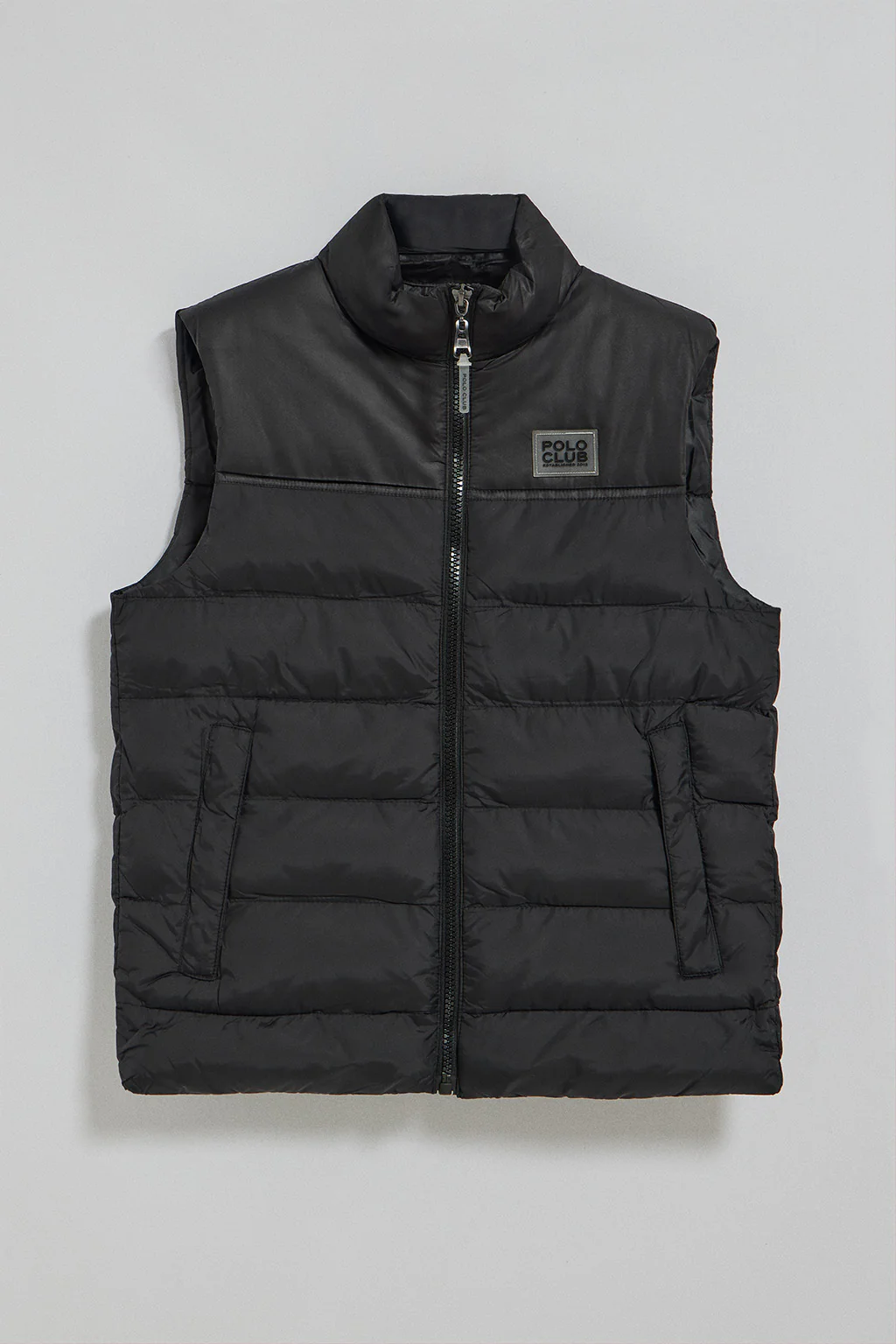 Chaleco negro ultraligero con parche engomado Polo Club - Image 9