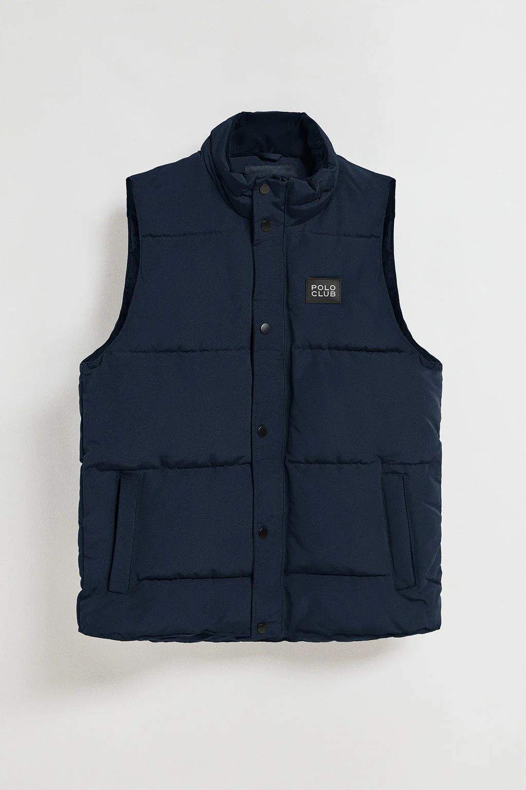 Chaleco azul acolchado con parche engomado Polo Club - Image 6
