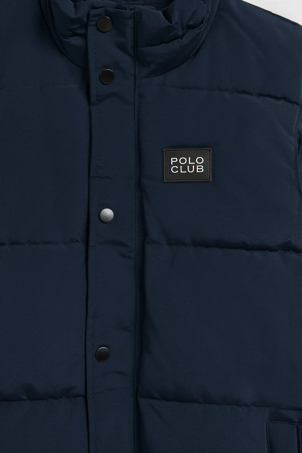 Chaleco azul acolchado con parche engomado Polo Club - Image 7