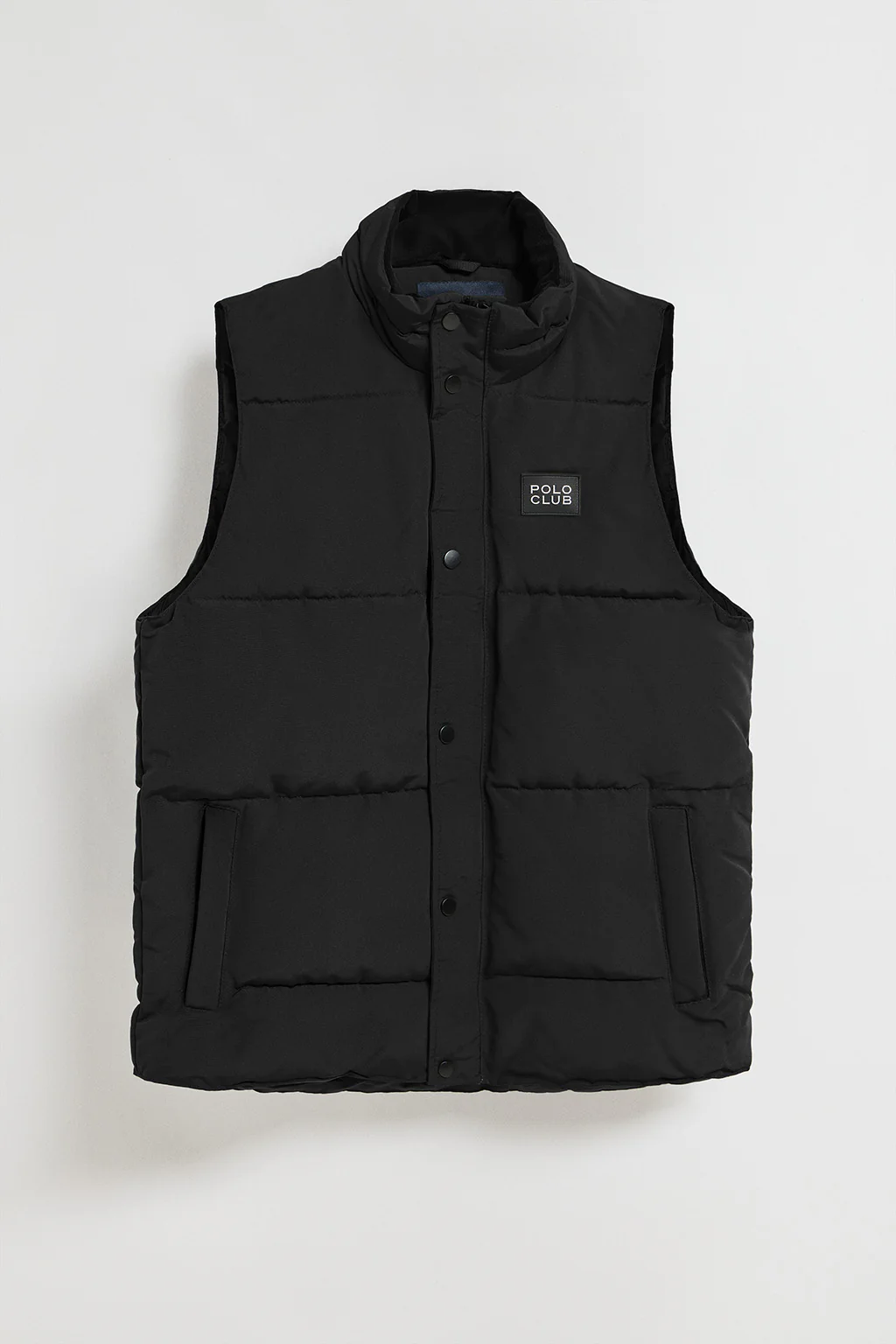 Chaleco negro acolchado con parche engomado Polo Club - Image 7