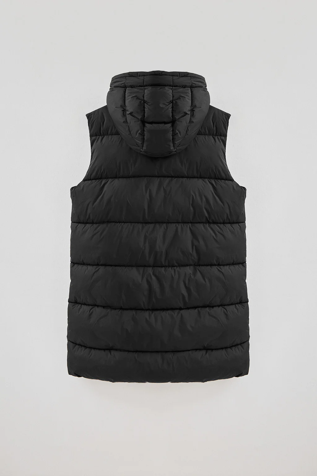 Chaleco largo reversible negro con logo Polo Club - Image 9