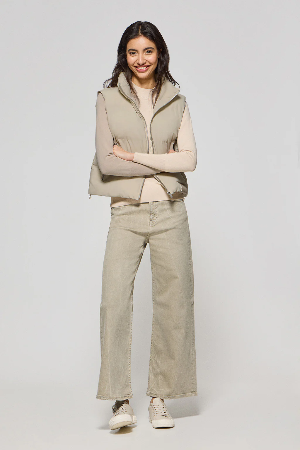 Chaleco beige acolchado Nueva York con detalles Polo Club - Image 3