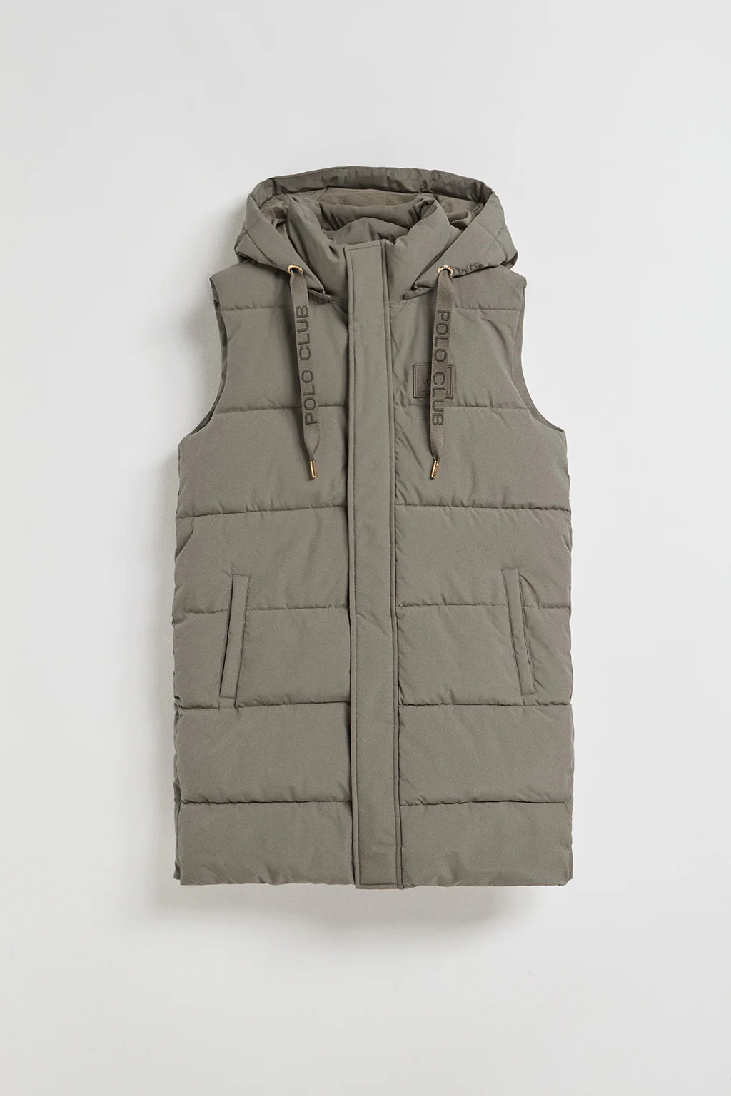 Chaleco color taupe Tokio de capucha extraíble y detalles Polo Club - Image 11