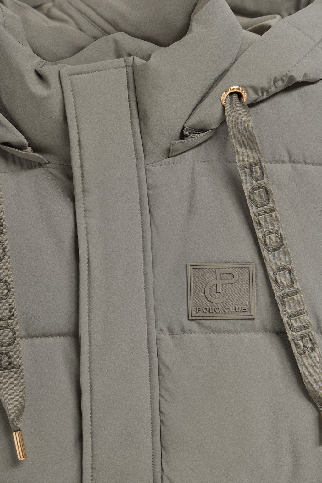 Chaleco color taupe Tokio de capucha extraíble y detalles Polo Club - Image 9
