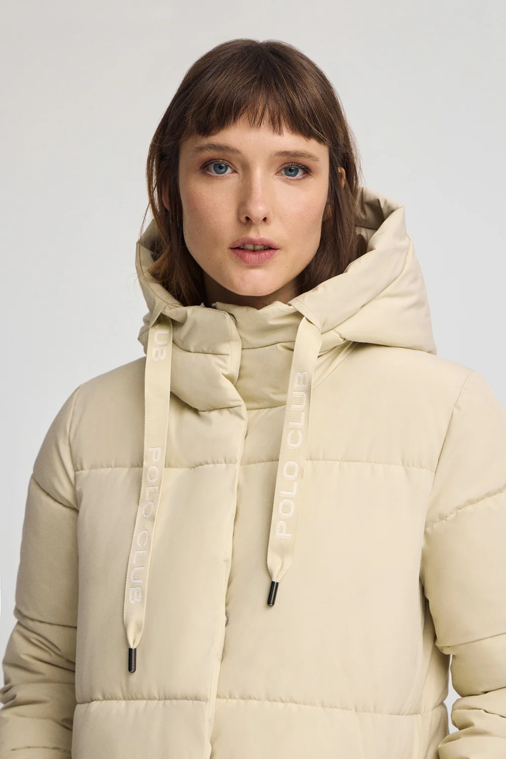 Chaqueta Anne color crudo con logo Polo Club - Image 2