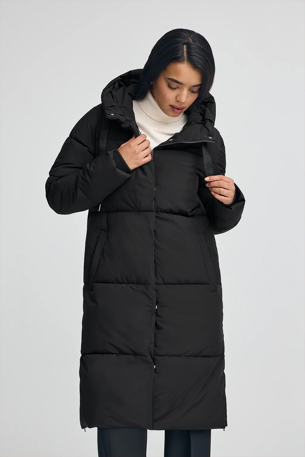 Chaqueta Anne negra con logo Polo Club