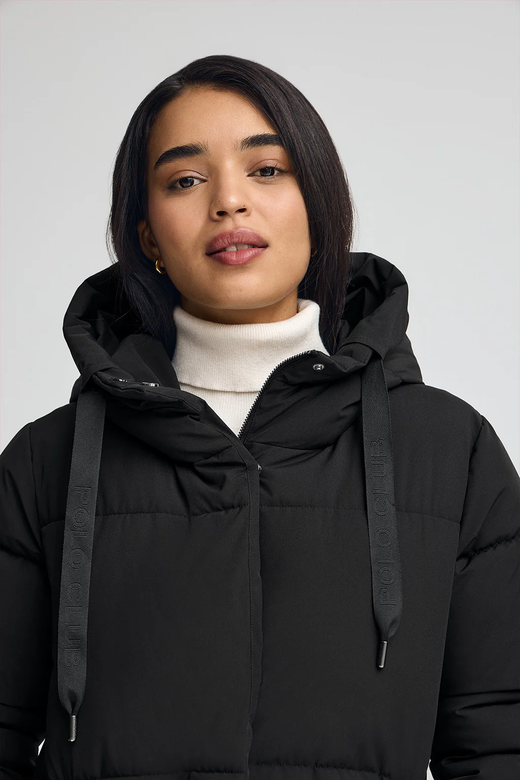Chaqueta Anne negra con logo Polo Club - Image 3