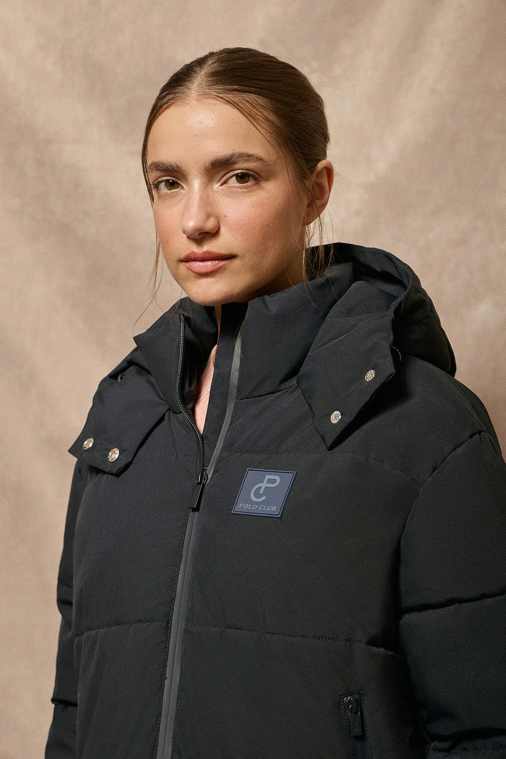 Chaqueta corta Artic azul de capucha fija y detalles Polo Club - Image 7