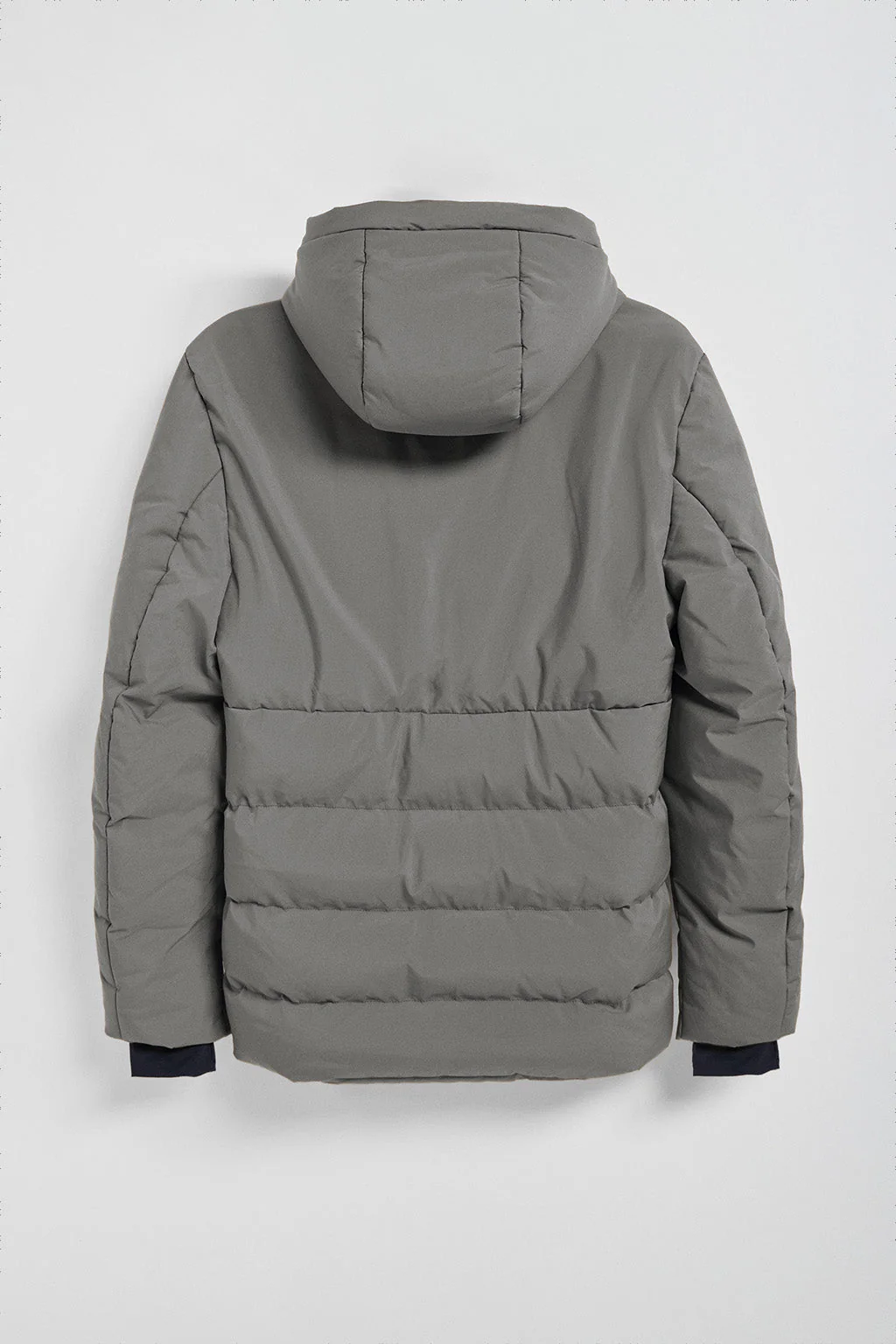 Abrigo gris asfalto Aspen acolchado de capucha fija y detalles Polo Club - Image 11