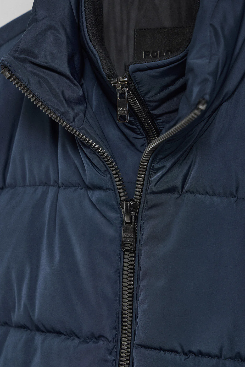 Chaqueta Brooklyn acolchada azul marino con detalle en la manga - Image 7