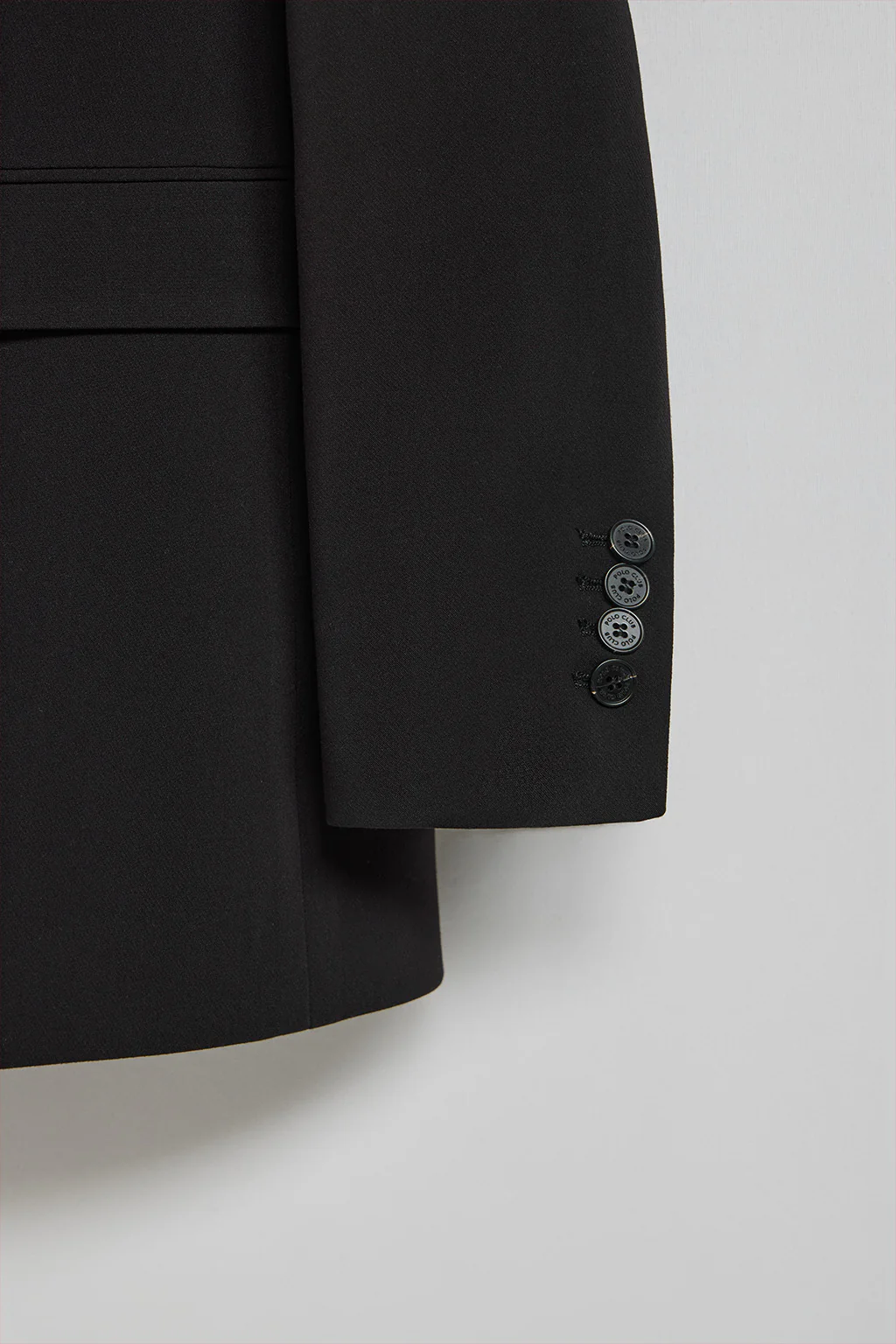 Blazer negra abotonada con detalles Polo Club - Image 9