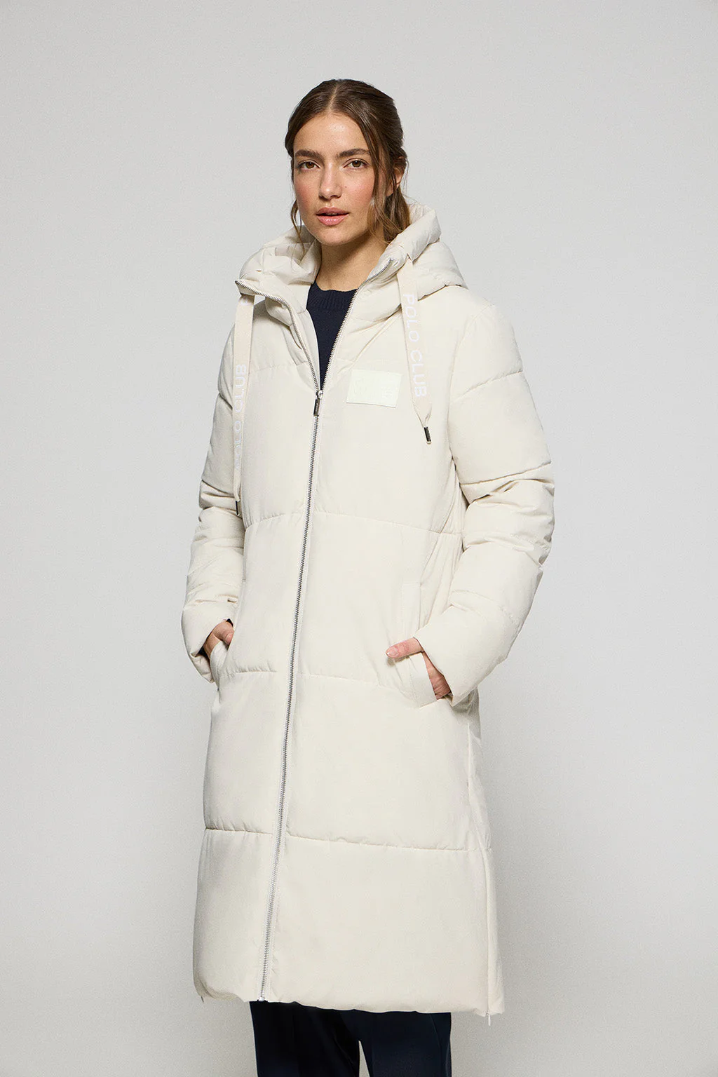 Chaquetón beige Buenos aires de capucha fija y detalles Polo Club - Image 3