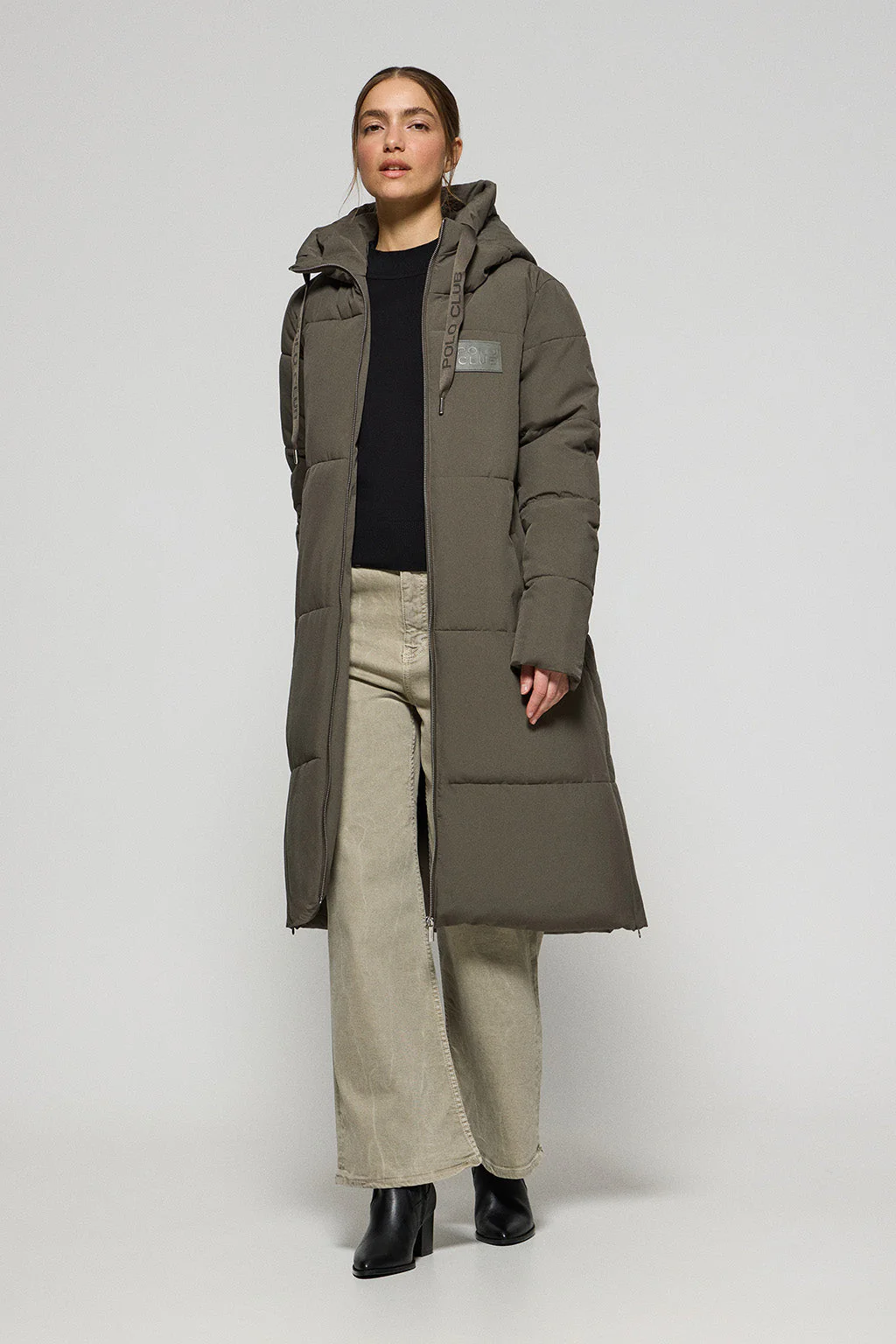 Chaquetón verde Buenos aires de capucha fija y detalles Polo Club - Image 3
