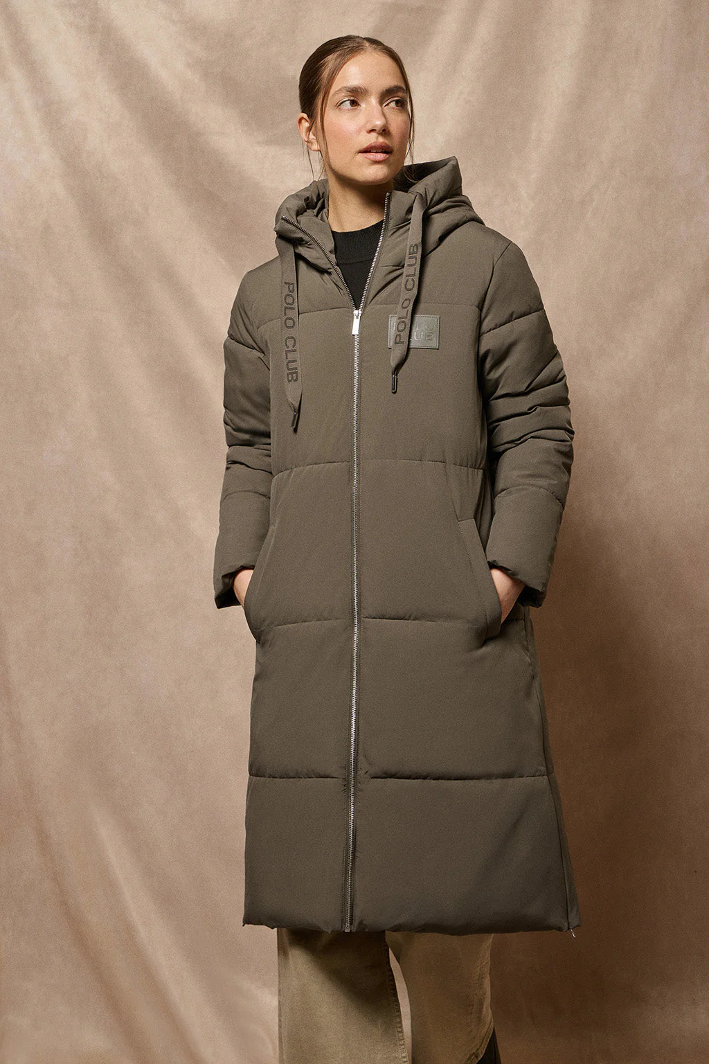 Chaquetón verde Buenos aires de capucha fija y detalles Polo Club - Image 5