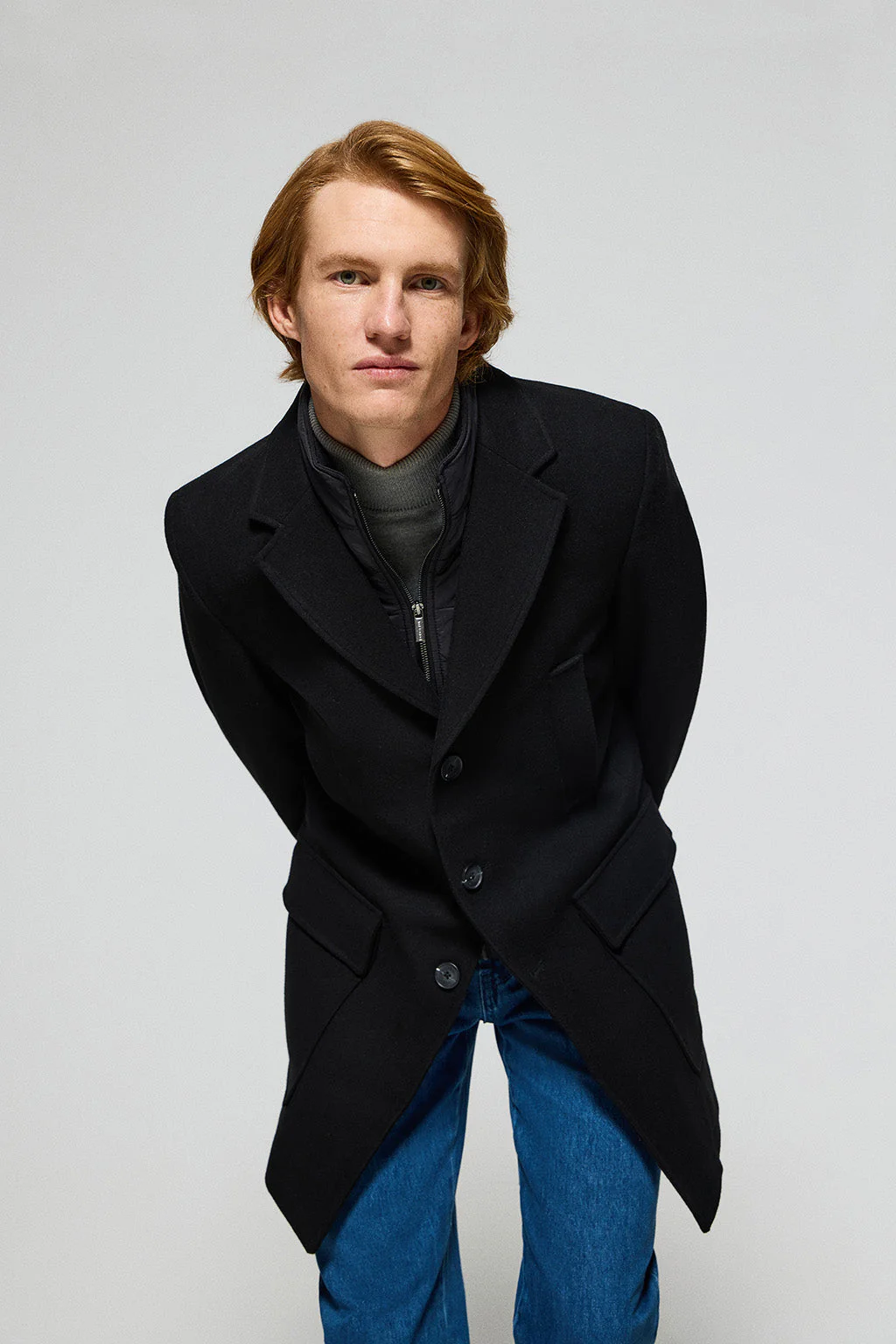 Abrigo negro Cambridge con detalles Polo Club - Image 4