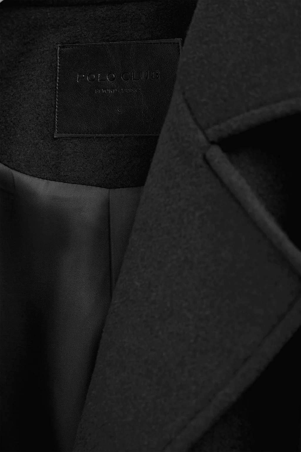 Abrigo Camila negro con logo Polo Club - Image 8