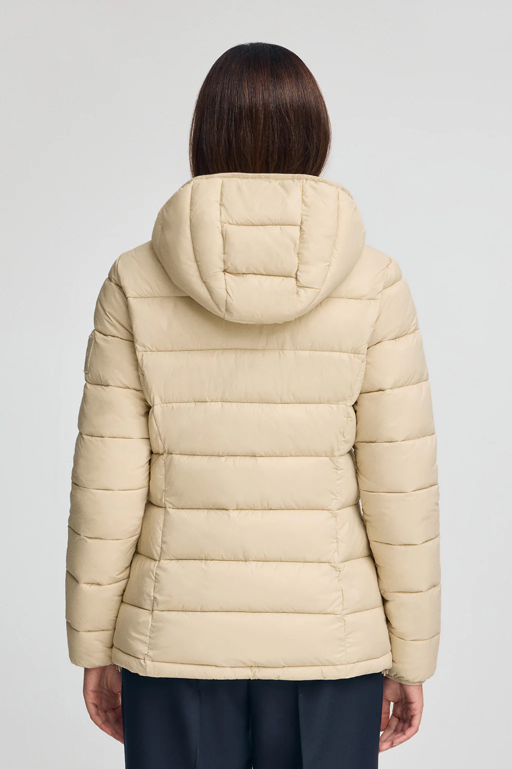 Chaqueta ultralight beige con logo Polo Club - Image 6