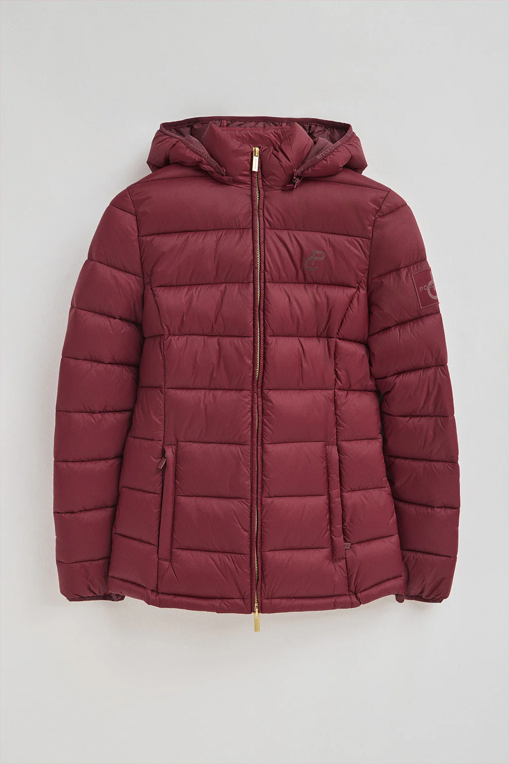 Chaqueta ultralight granate con logo Polo Club - Image 6