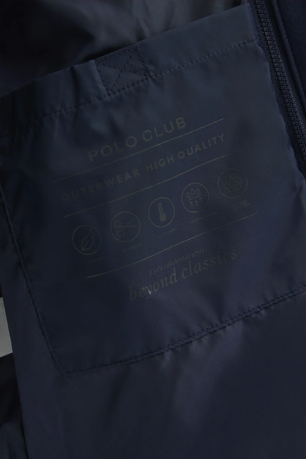 Chaqueta Cenit azul marino con logo Polo Club - Image 10