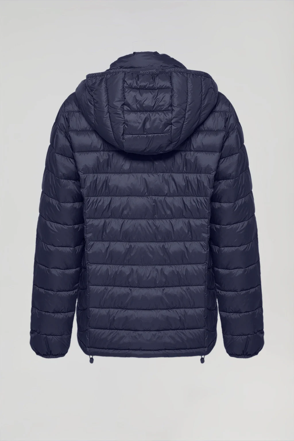 Chaqueta Charles ultralight azul marino con capucha y logotipo Polo Club - Image 10