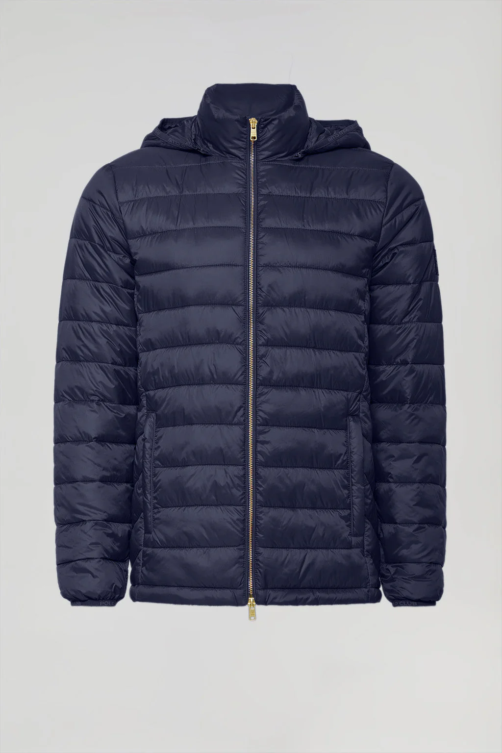 Chaqueta Charles ultralight azul marino con capucha y logotipo Polo Club - Image 11