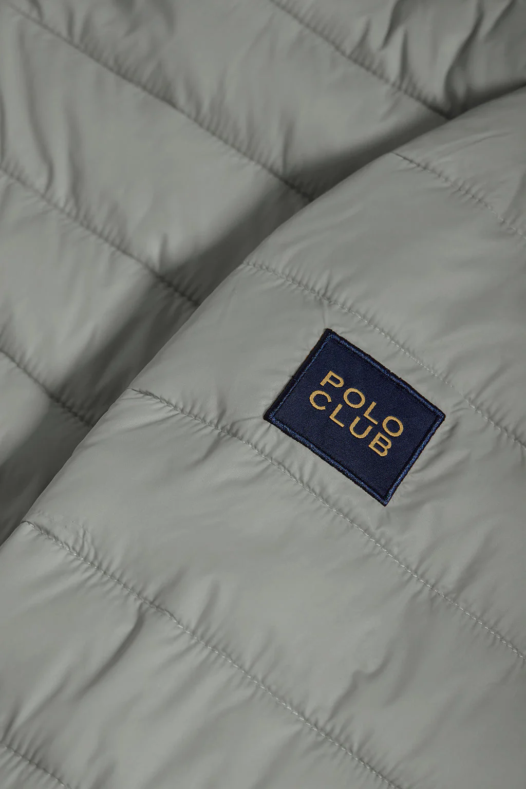 Chaqueta Charles ultralight gris con capucha y logotipo Polo Club - Image 8