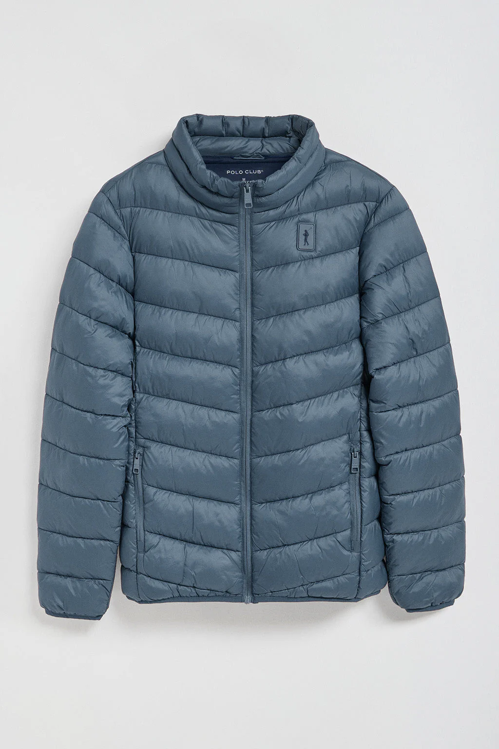 Chaqueta Chase ultralight azul denim con parche Rigby Go - Image 8