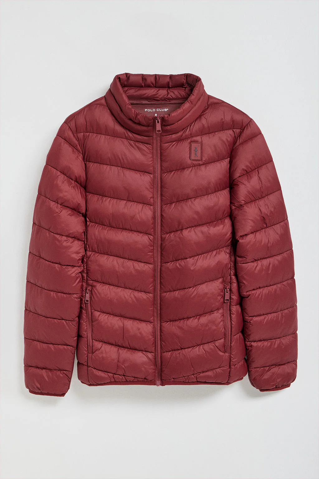 Chaqueta Chase ultralight color granate con parche Rigby Go - Image 5