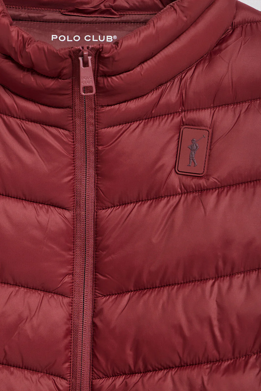 Chaqueta Chase ultralight color granate con parche Rigby Go - Image 6