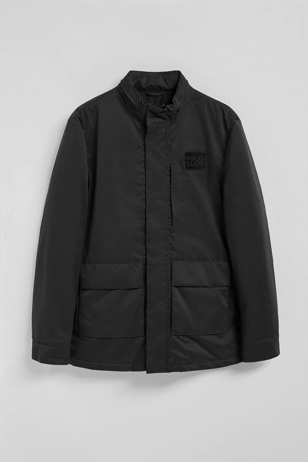 Parka ligera Chelsea color negro con parche logotipado - Image 12