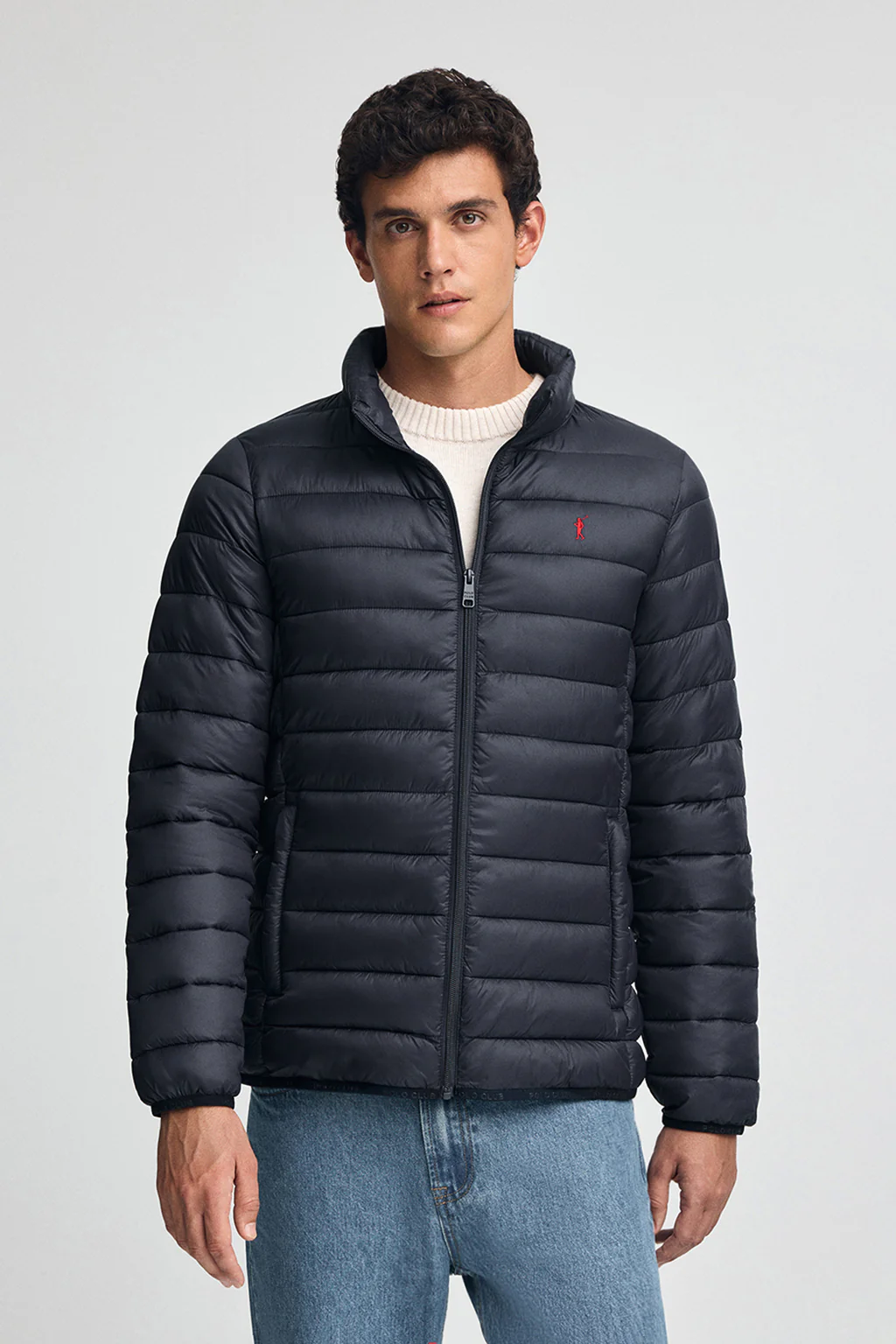 Chaqueta Chuck Embroidery azul marino con logo Rigby Go