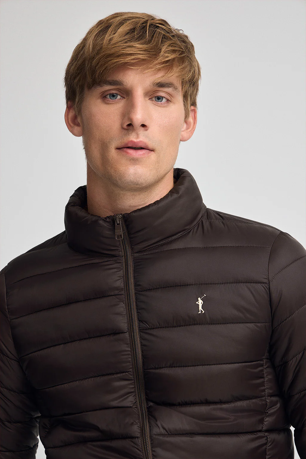 Chaqueta Chuck Embroidery chocolate oscuro con logo Rigby Go - Image 2