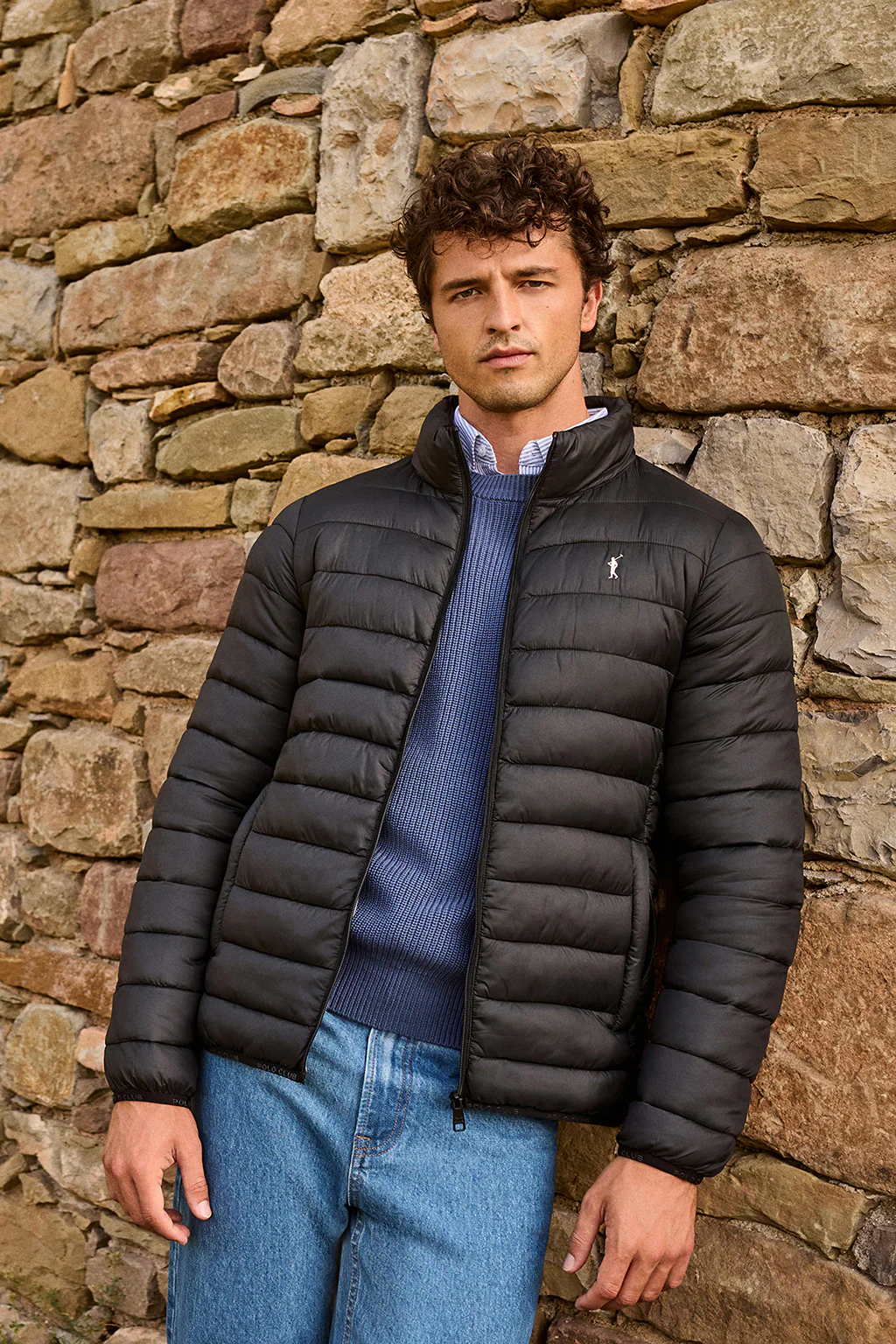 Chaqueta Chuck Embroidery negra con logo Rigby Go - Image 4