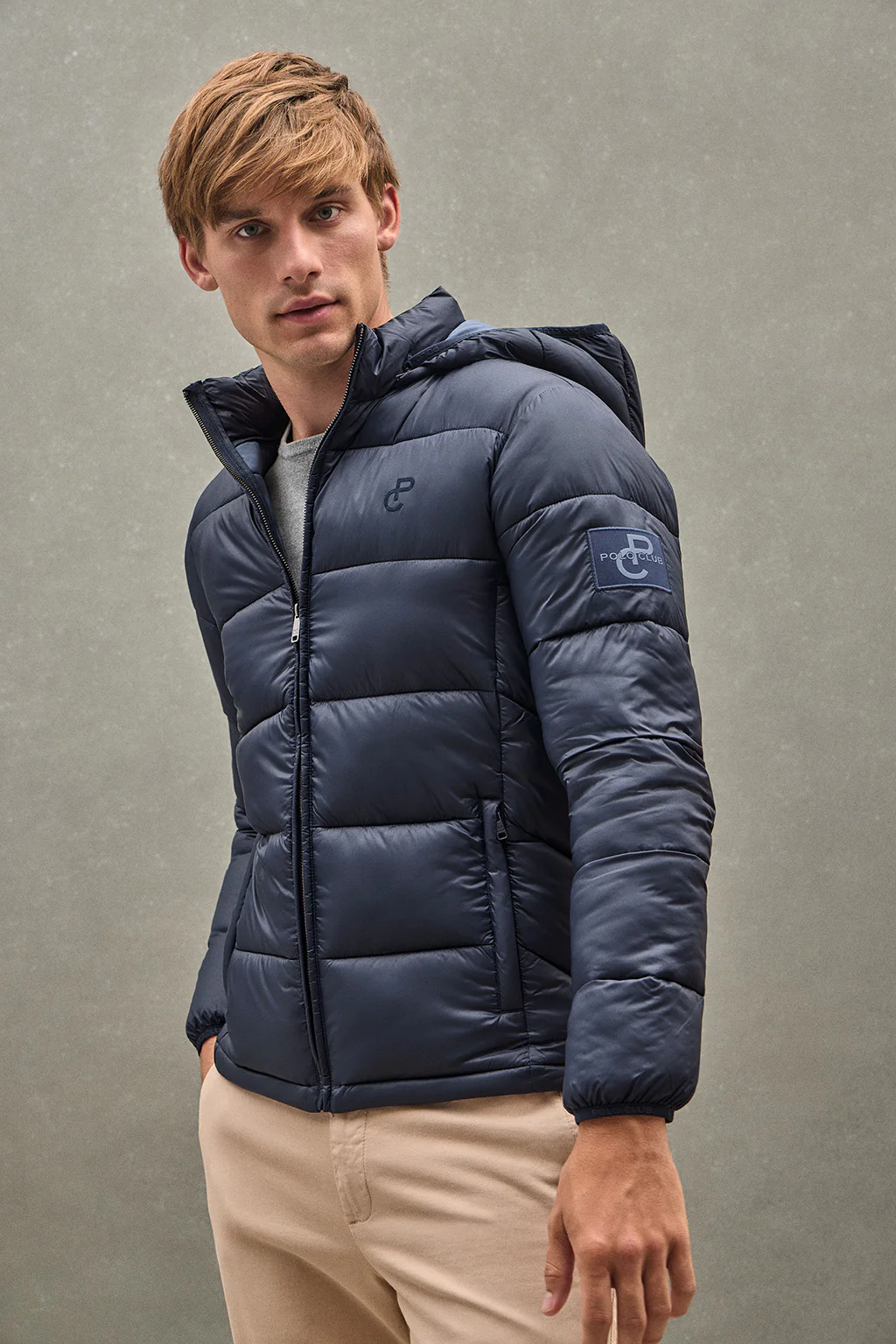 Chaqueta Ciro azul marino con logo Polo Club