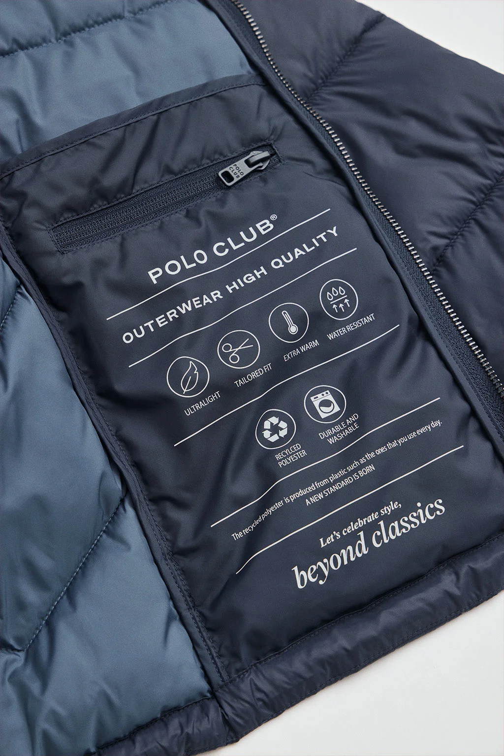 Chaqueta Ciro azul marino con logo Polo Club - Image 9