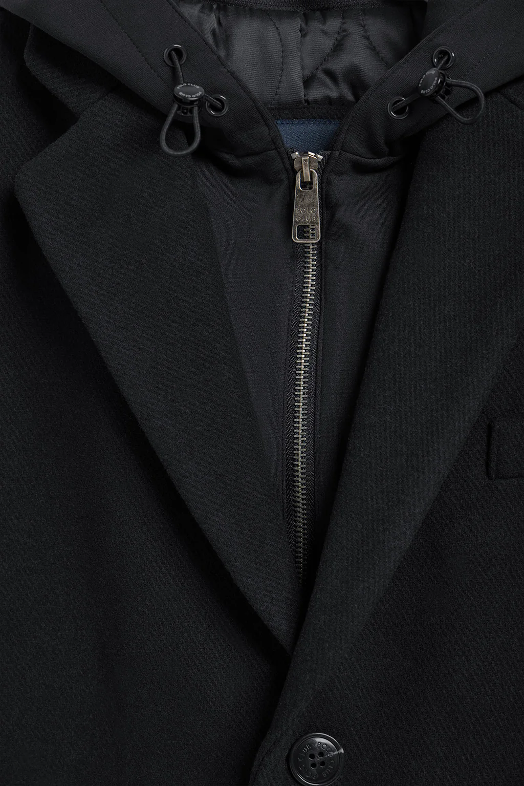 Abrigo Claude negro con detalles Polo Club - Image 8