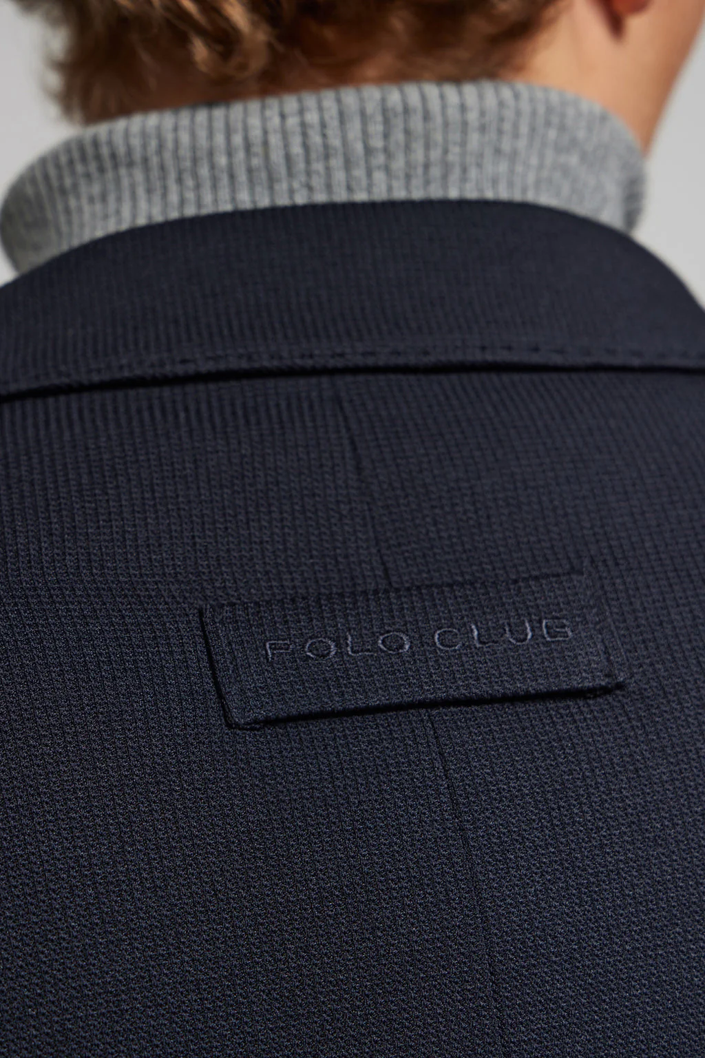 Blazer azul marino abotonada con detalles Polo Club - Image 4