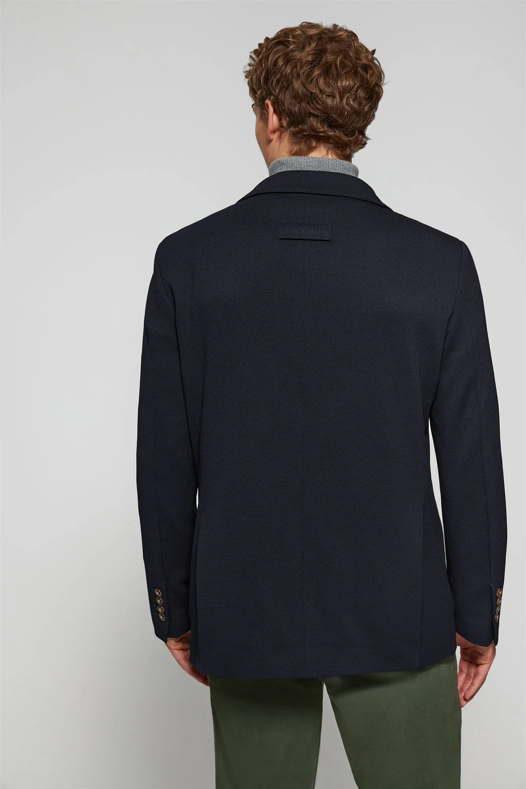 Blazer azul marino abotonada con detalles Polo Club - Image 8