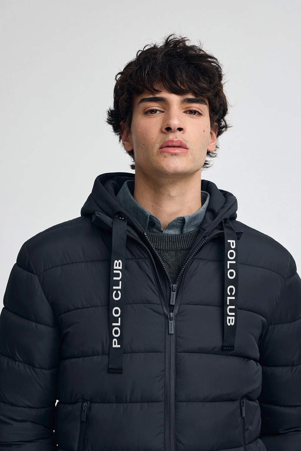 Chaqueta Comet azul marino con logo Polo Club - Image 3