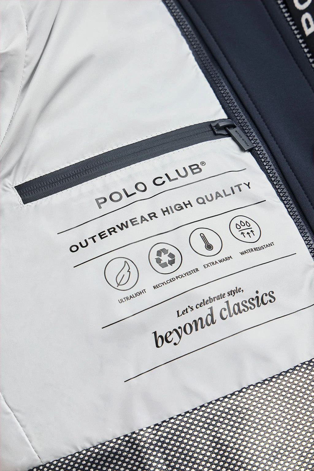 Chaqueta Comet azul marino con logo Polo Club - Image 9