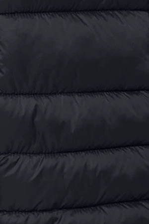 Abrigo Corinne negro ultralight con capucha y logotipo Polo Club - Image 12