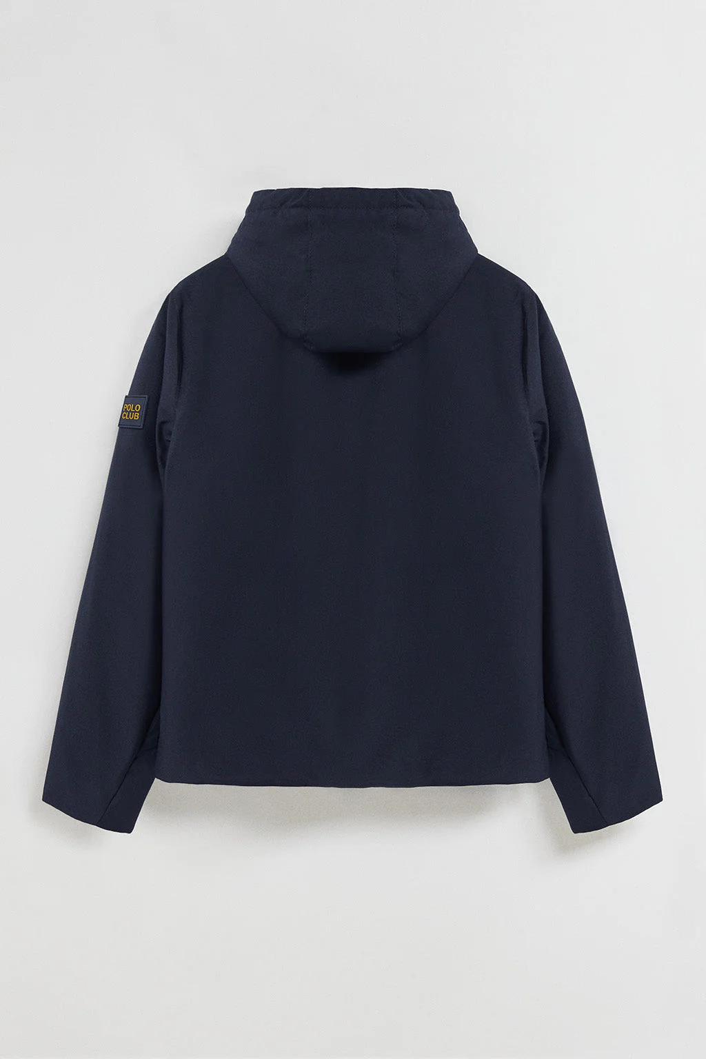 Chaqueta técnica azul marino con capucha y parche bicolor Polo Club - Image 10